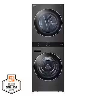 LG Electronics 27 in. WashTower Laundry Center with 4.5 cu. ft. Front Load Washer & 7.4 cu. ft. E... | The Home Depot