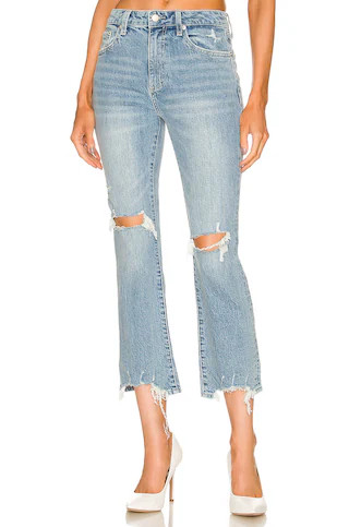 PISTOLA Lennon High Rise Crop Boot in Tulum Distressed from Revolve.com | Revolve Clothing (Global)