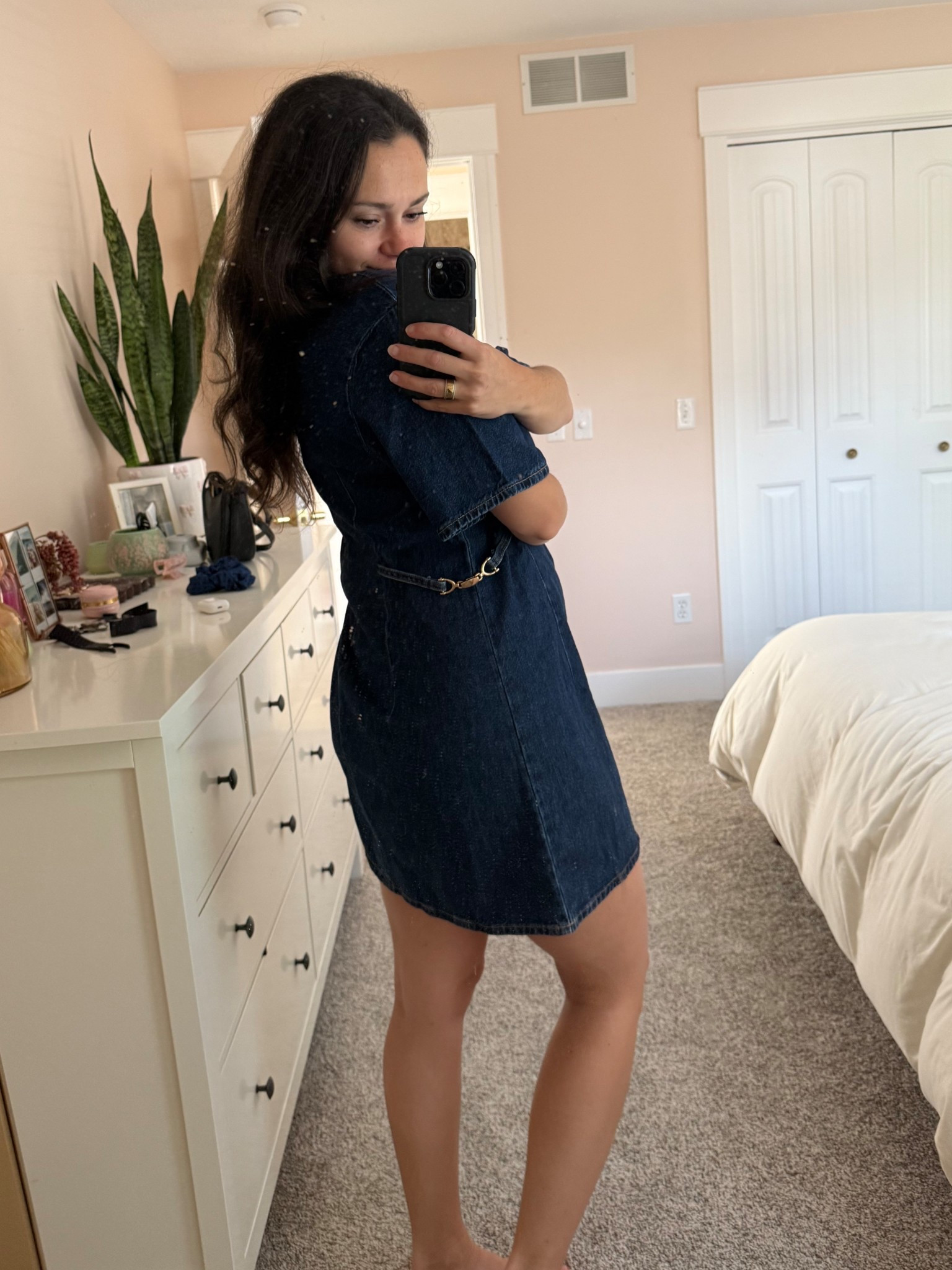 Theeee perfect late summer early fall denim dress with this adorable little horsebit detail. So comfy and cute! I can’t wait to style in cooler weather with boots and a sweater! 

#LTKFindsUnder50 #LTKSaleAlert #LTKSeasonal