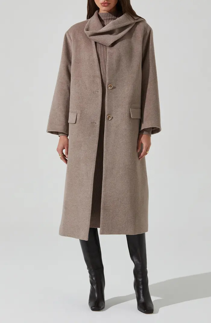 ASTR the Label Londyn Cowl Neck Coat | Nordstrom | Nordstrom