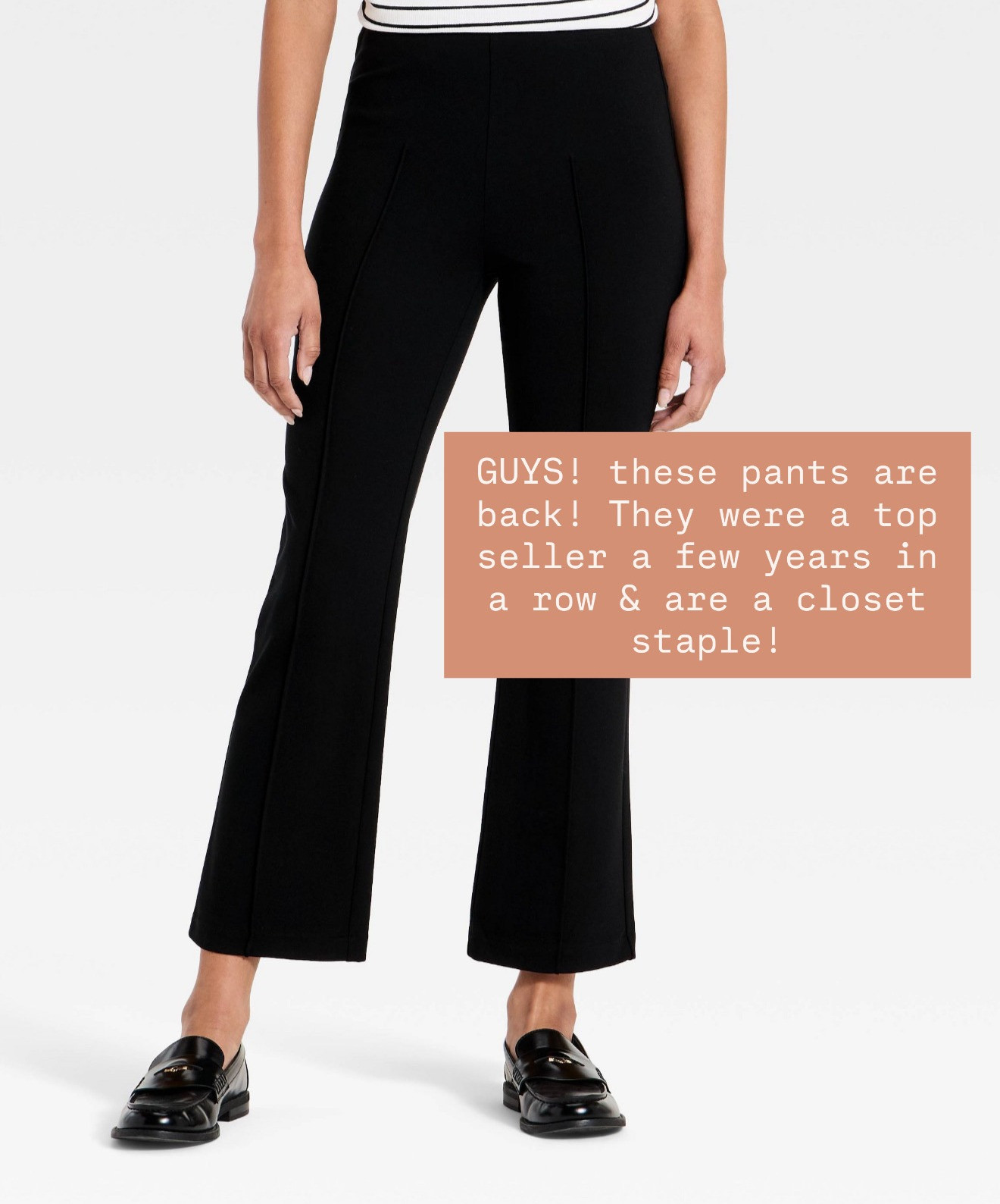 I'm so excited these pants are back this year! They are such a great work pant! Truly a staple you will pull for time and time again!

Loverly Grey, workwear, Target, new arrivals, pre fall, fall new arrivals, work pants, black pants 

 #LTKSeasonal #LTKWorkwear
