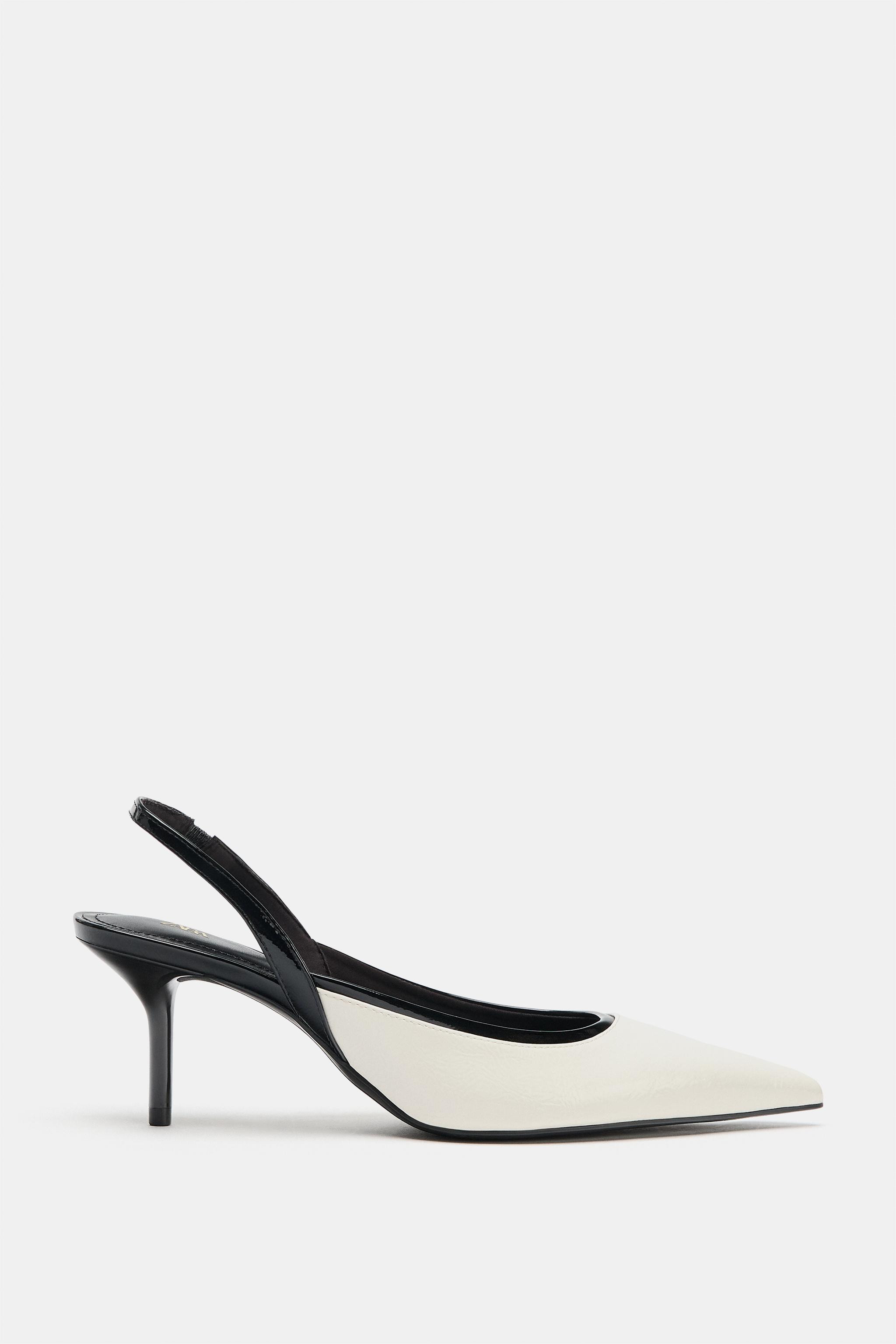 CONTRAST SLINGBACK SHOES | Zara US