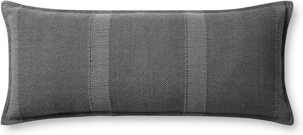 Loloi Angela Rose x Loloi Nadine Collection PAR0021 Slate 13'' x 35'' Cover Only Pillow | Amazon (US)