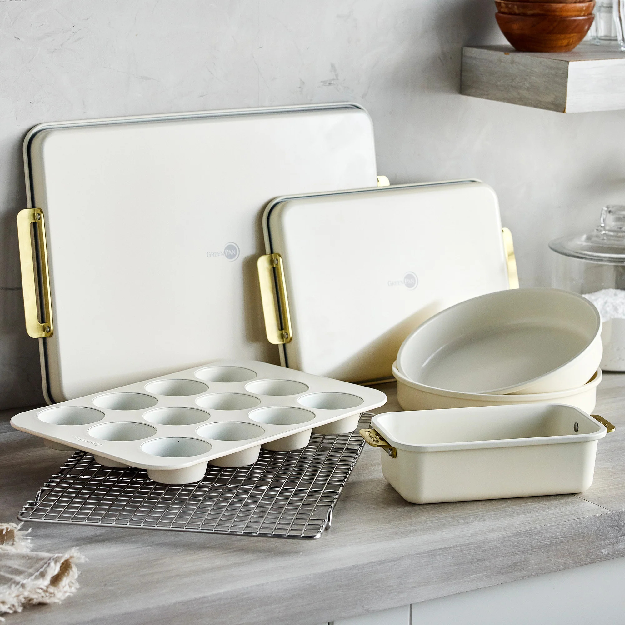 Reserve Bakeware 8-Piece Set | Cream | GreenPan