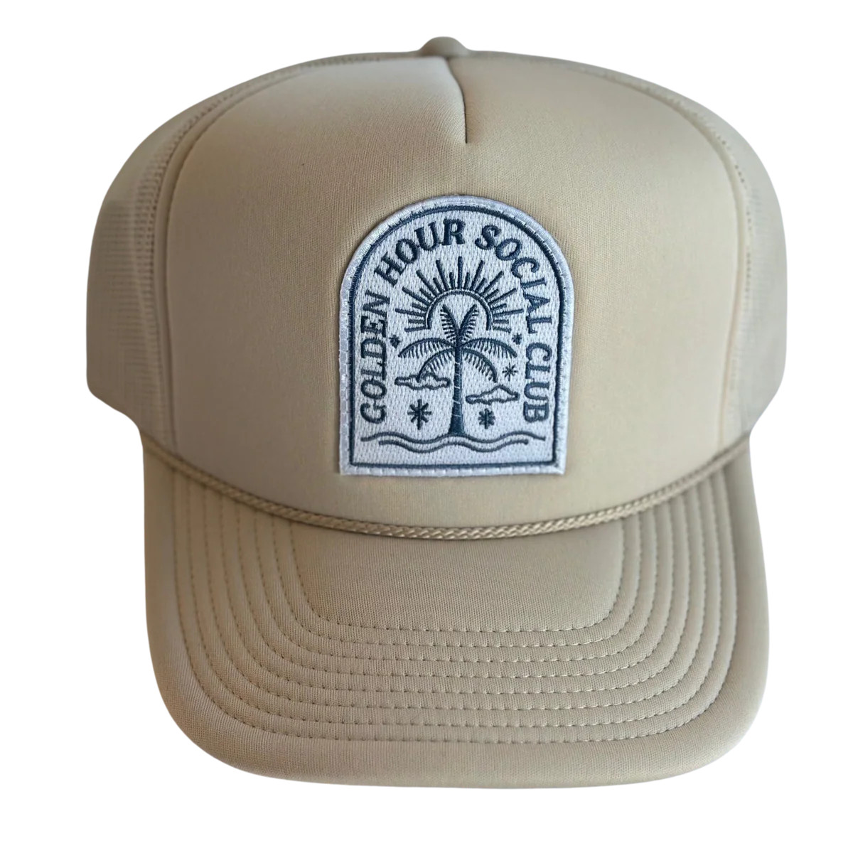 Golden Hour Social Club Patch Trucker Hat | Local Beach