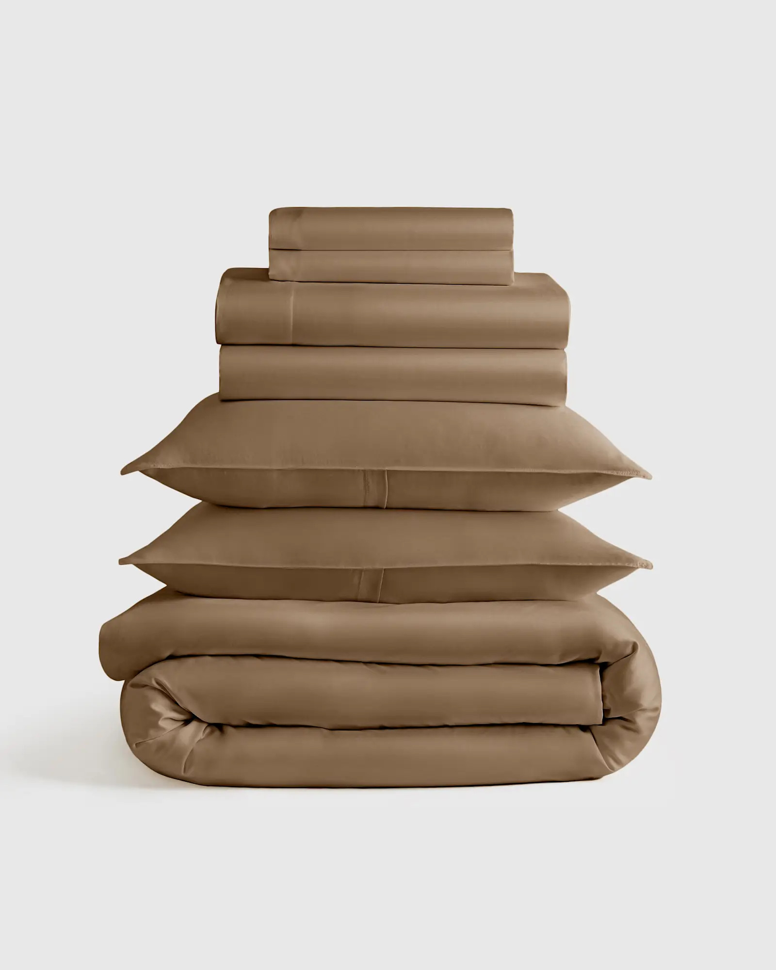 Bamboo Deluxe Bedding Bundle in Walnut | Quince