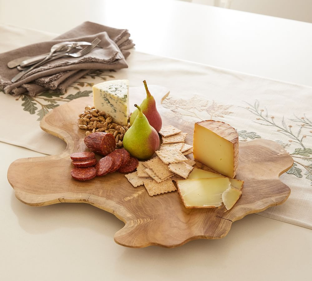 Handcrafted Teak Wood Cheese Board | Pottery Barn (US)