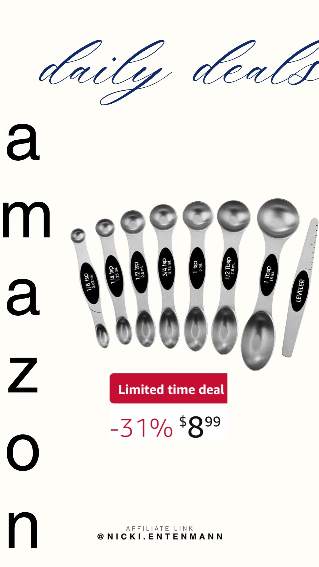 Upgrade your kitchen essentials with Spring Chef Stainless Steel Magnetic Measuring Spoons designed for precision and convenience. Their sleek magnetic design keeps them organized while making cooking and baking effortless every time. #springchef #measuringspoons #kitchenessentials #cookware #bakingtools #kitchenorganization #homecooking #stainlesssteel #kitchenfinds #modernliving 🥄✨🍰 

 #LTKfoodie #LTKHome #LTKSaleAlert