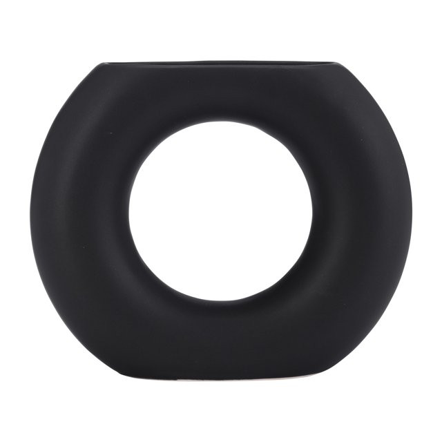 Sagebrook Home Ceramic Contemporary Abstract Donut Round Cut-Out Vase - Walmart.com | Walmart (US)