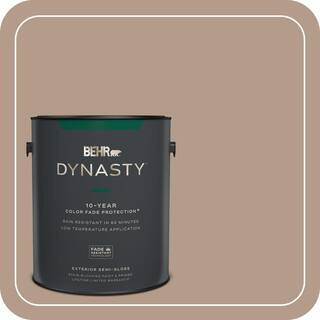 1 gal. #PMD-77 Rich Taupe Semi-Gloss Enamel Exterior Stain-Blocking Paint & Primer | The Home Depot