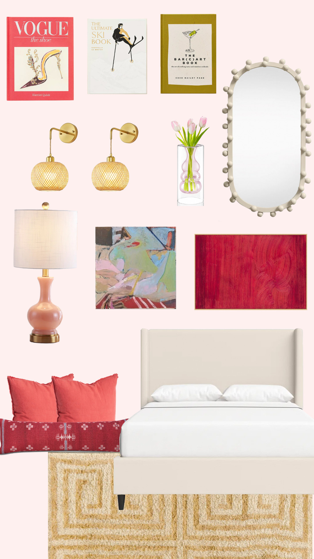 Bedroom ideas for a red/pink color scheme ❤️ 

 

#LTKHome #LTKStyleTip