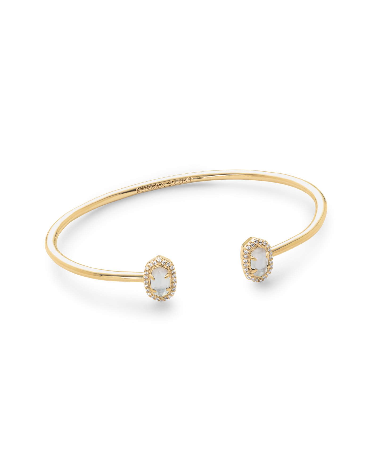 Calla Gold Cuff Bracelet in Ivory Pearl | Kendra Scott | Kendra Scott