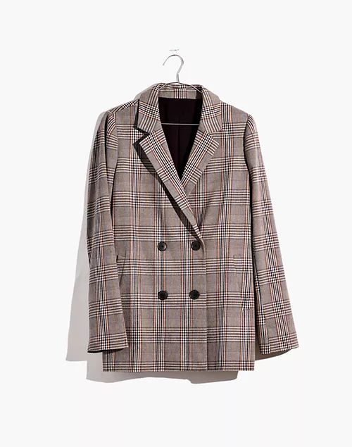 Caldwell Double-Breasted Blazer in Menswear Plaid | Madewell