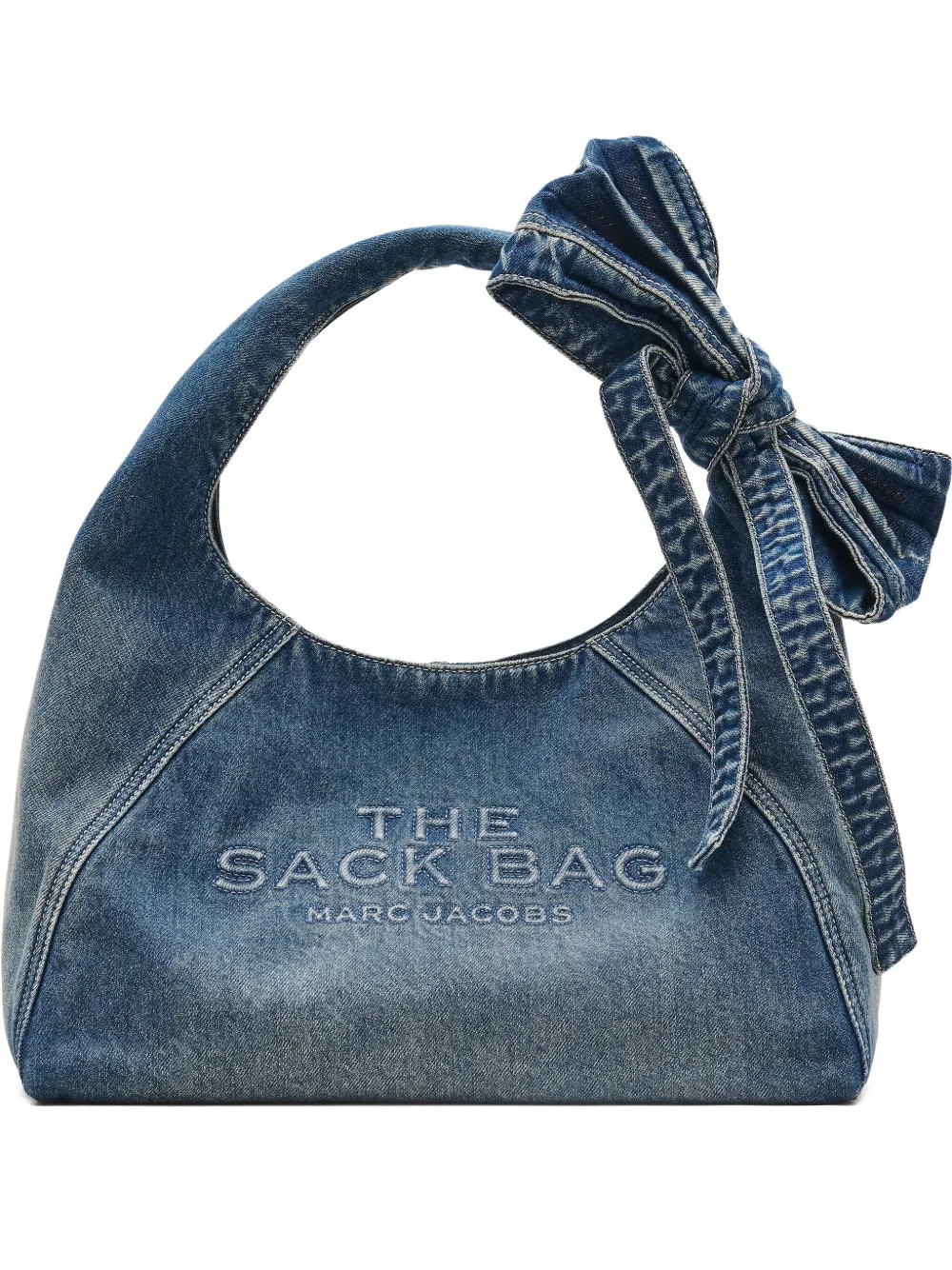 Marc Jacobs The Bow Denim Sack Bag | Blue | FARFETCH | Farfetch Global