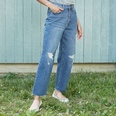 Women's High-Rise Vintage Straight Cropped Jeans - Universal Thread™ | Target