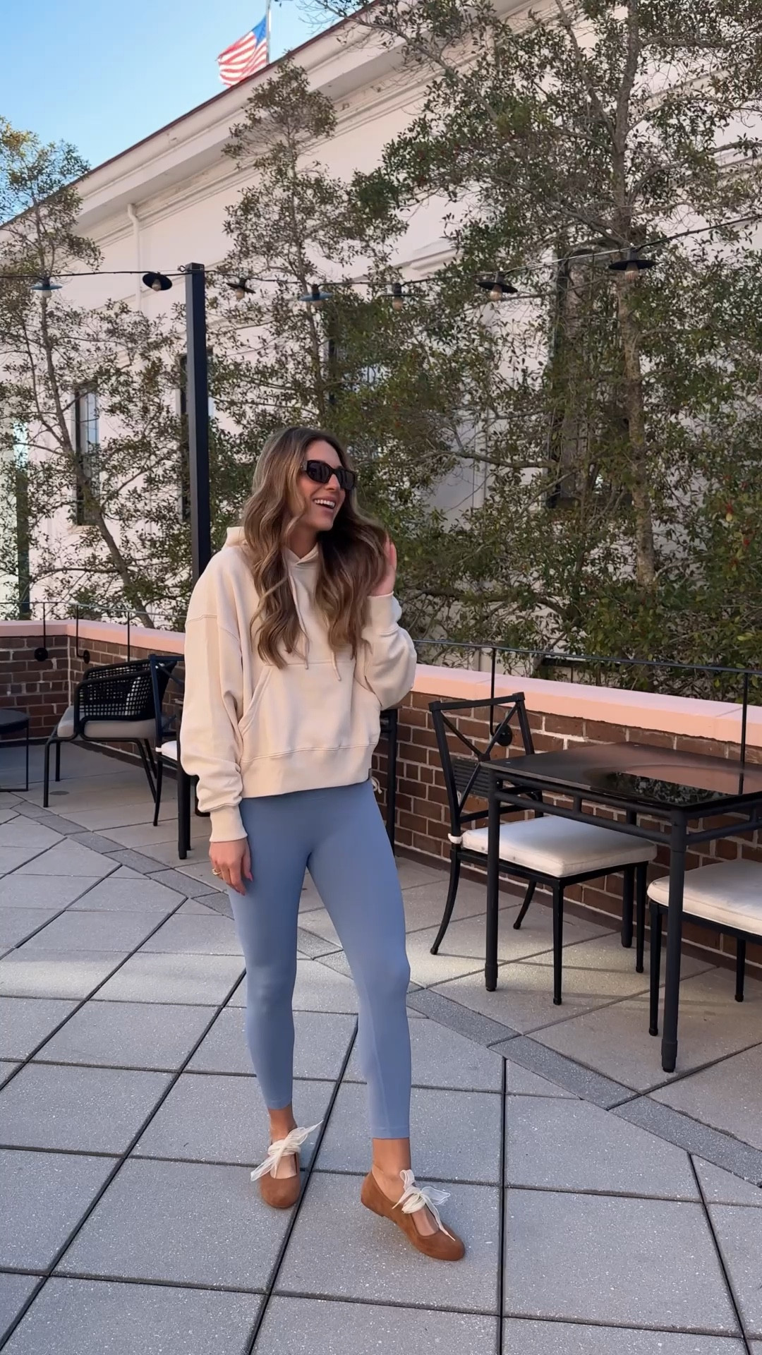 Out and about in the prettiest blue leggings for a day of shopping! 🛍️ wore these last month in Charleston and they were so comfy! Perfect for your next workout or day of mom life ☀️

#LTKootd #LTKdayinmylife #LTKmomlife