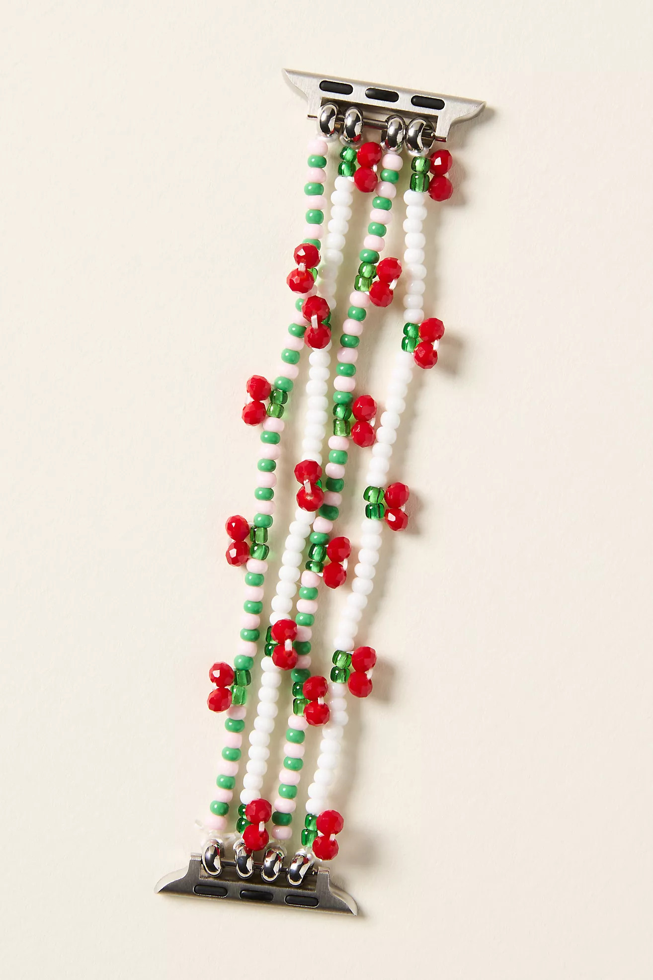 Posh Tech Cherry Beaded Apple Watch Band | Anthropologie (US)