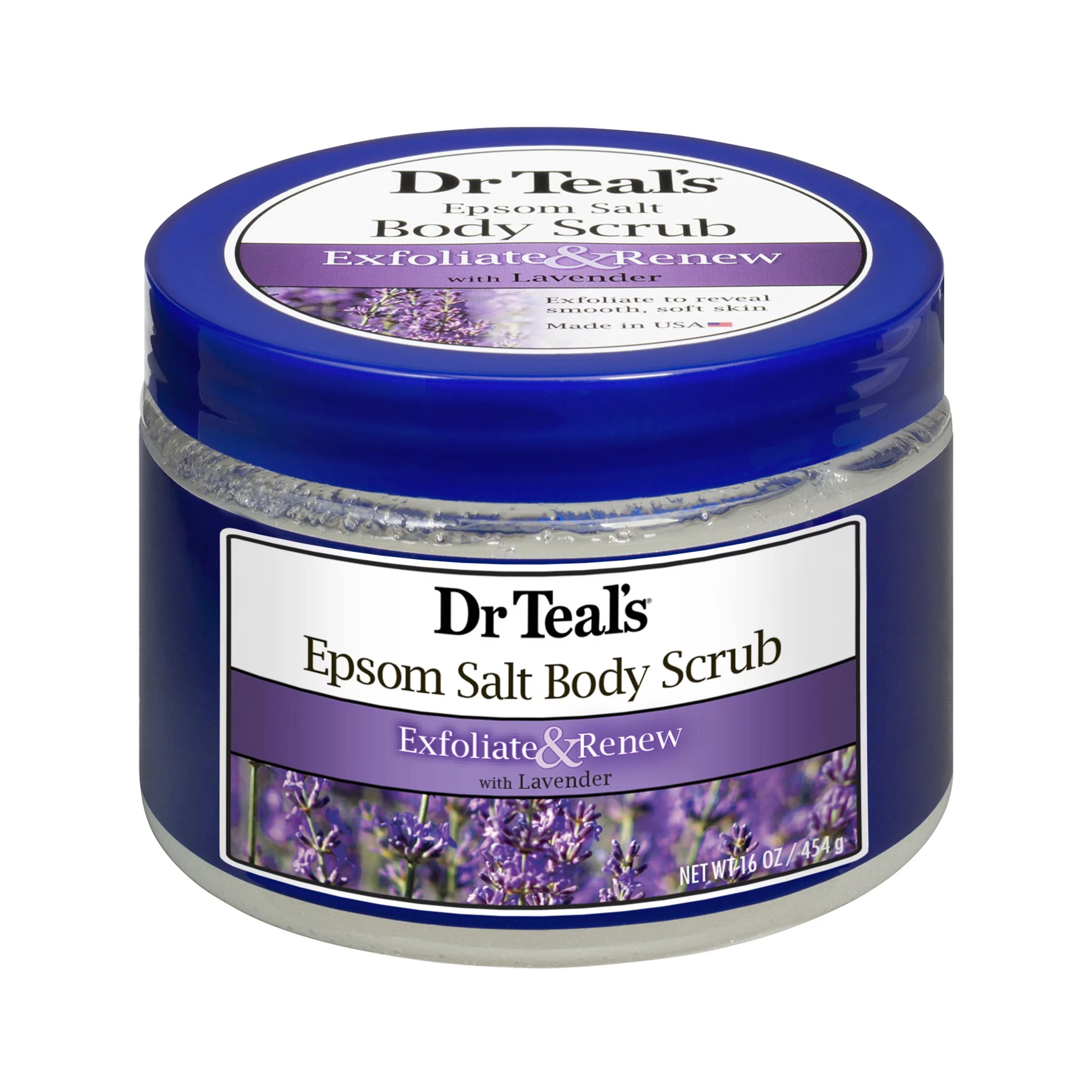Dr Teal's Epsom Salt Body Scrub with Lavender, 16 oz - Walmart.com | Walmart (US)