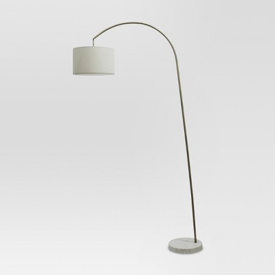 Shaded Arc with Marble Base Floor Lamp Brass - Project 62™ | Target