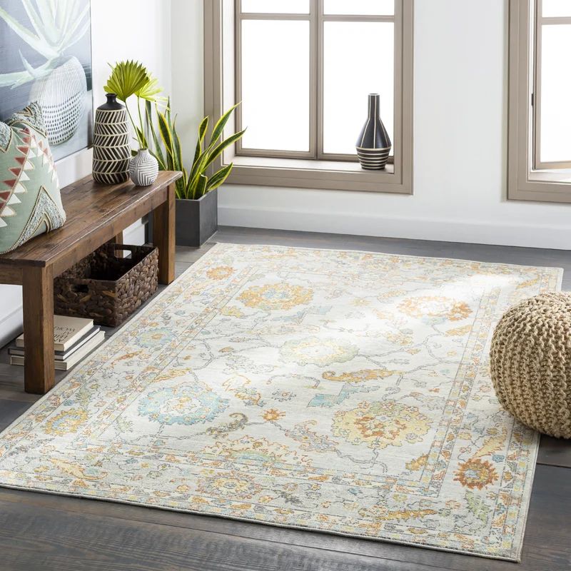 Cugina Machine Woven / Power Loomed Aqua/Mint Indoor/Outdoor Rug | Wayfair North America