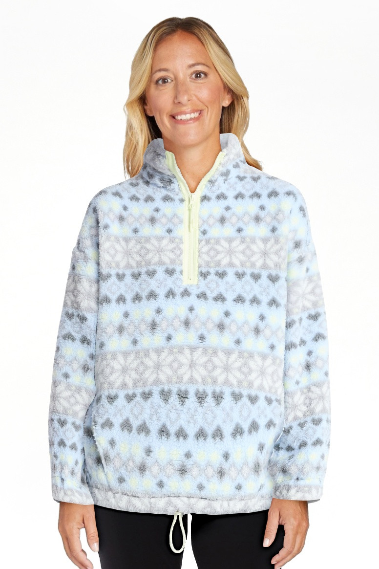 No Boundaries Plush Half-Zip Pullover, Women's and Plus | Walmart (US)