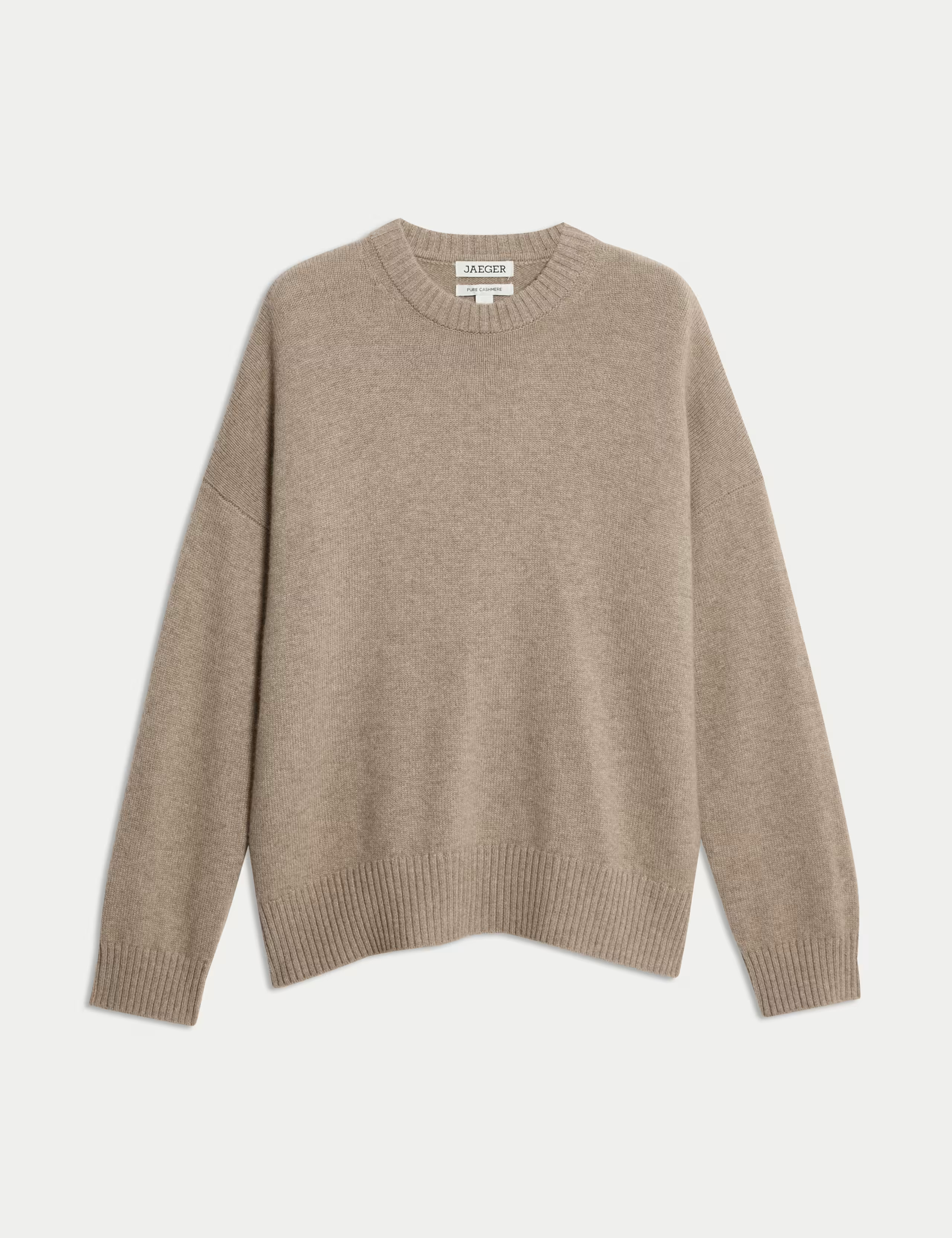Pure Cashmere Crew Neck Relaxed Jumper | JAEGER | M&S | Marks & Spencer (UK)