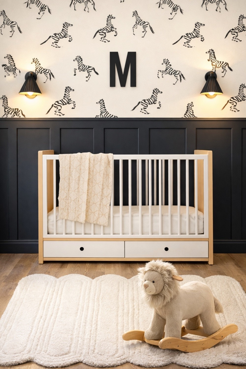 A modern take on a safari nursery idea! This wallpaper is adorable, and I love it paired with a modern, neutral rug like this one. 

Nursery, nursery design, nursery decor, nursery crib, nursery wallpaper, nursery bedding, nursery wall sconce, nursery ideas, nursery decor, crib, nursery area rug, nursery ideas, modern nursery, safari nursery, zebra nursery, nursery decor, nursery ideas, nursery theme, modern nursery, modern nursery ideas, black and white nursery, neutral nursery, gender neutral nursery, west elm, pottery barn baby, crate and kids 

#LTKHome #LTKBaby #LTKBump