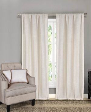 Keighley 4-Piece Linen Look Curtain and Pillow Cover Set | Macys (US)