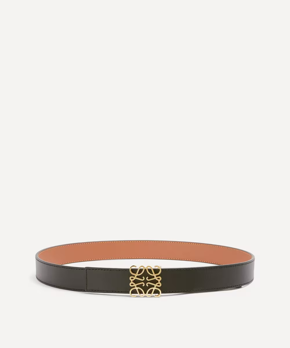 Anagram Buckle Reversible Leather Belt | Liberty London (UK)