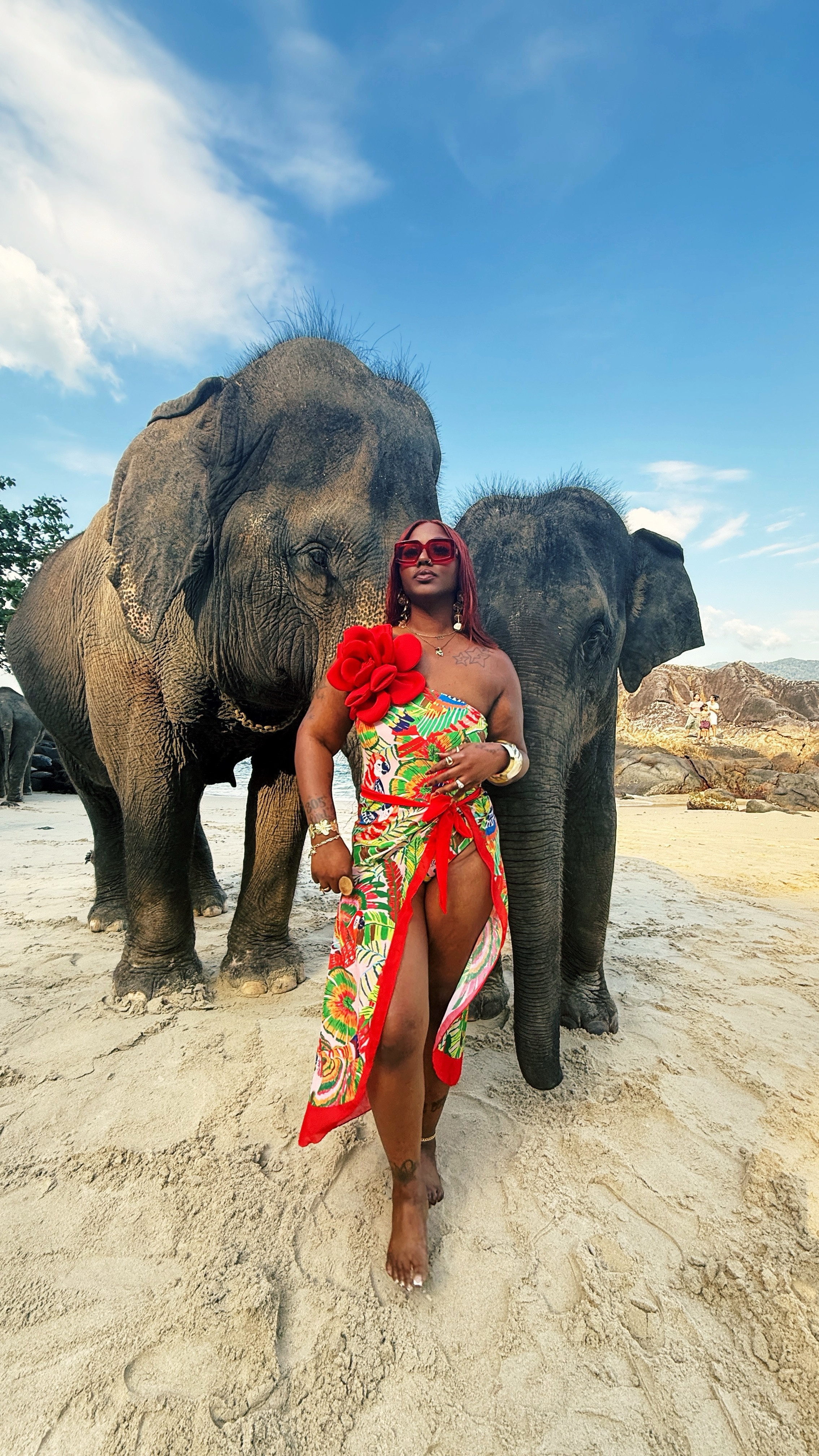 When in Thailand 🇹🇭😍🐘
.
Style tip: Always make a statement!! Let your style speak for you ❤️

#LTKStyleTip #LTKFindsUnder50