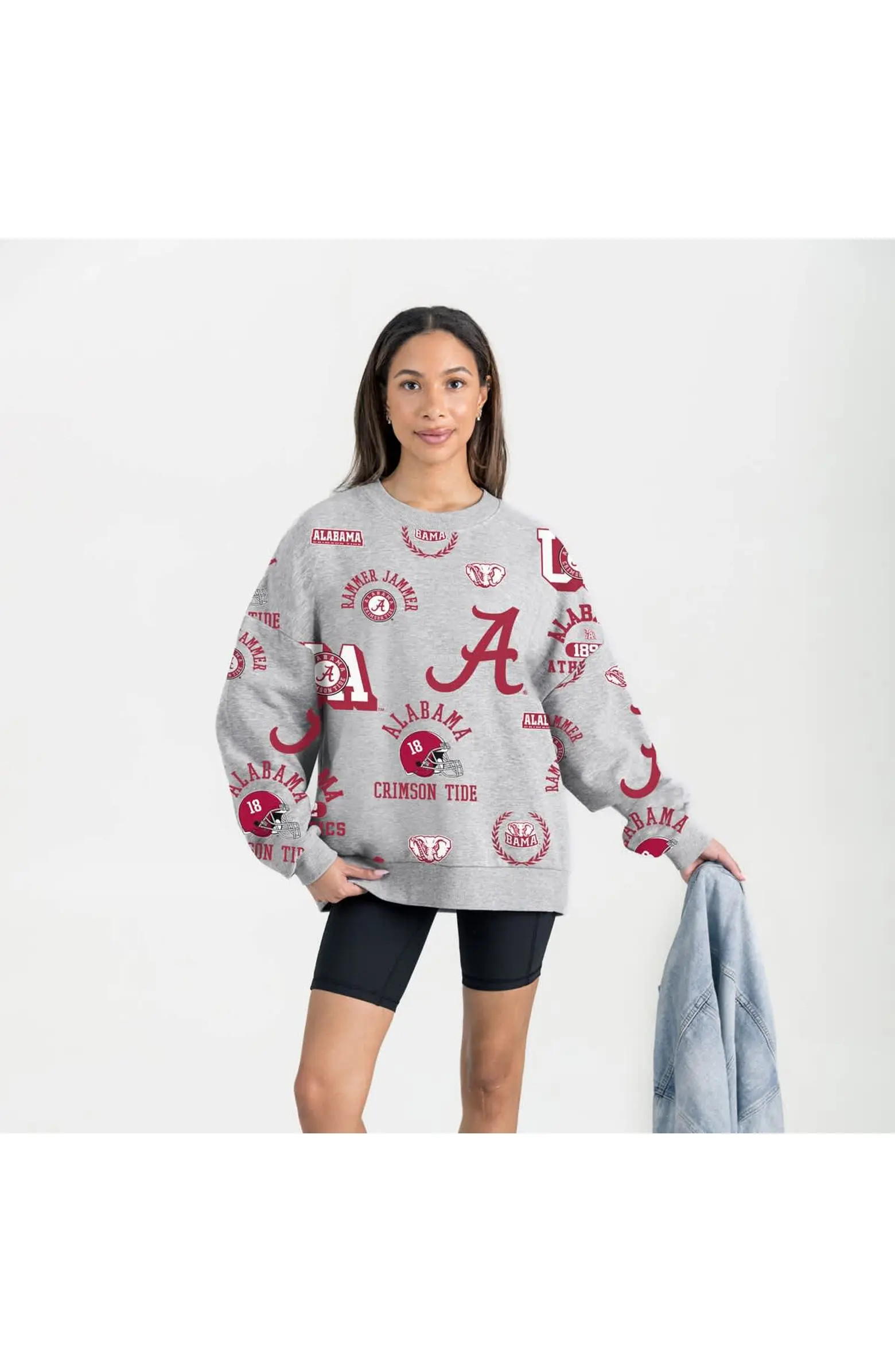 Women's Gameday Couture Gray Alabama Crimson Tide Always on Repeat Fleece Sweatshirt | Nordstrom
