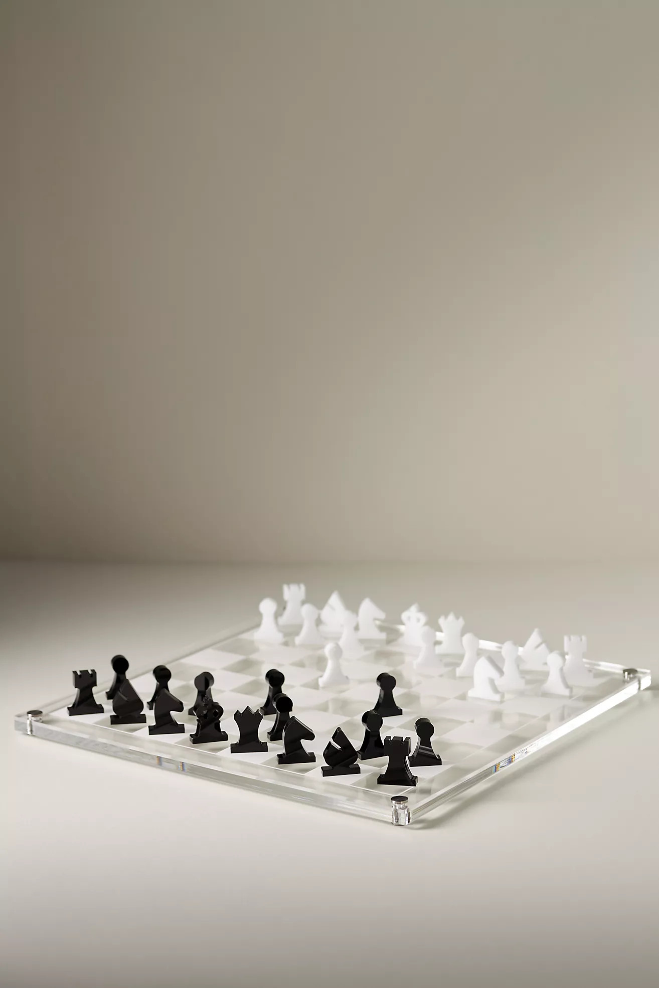 Acrylic 2D Chess Board Game | Anthropologie (US)