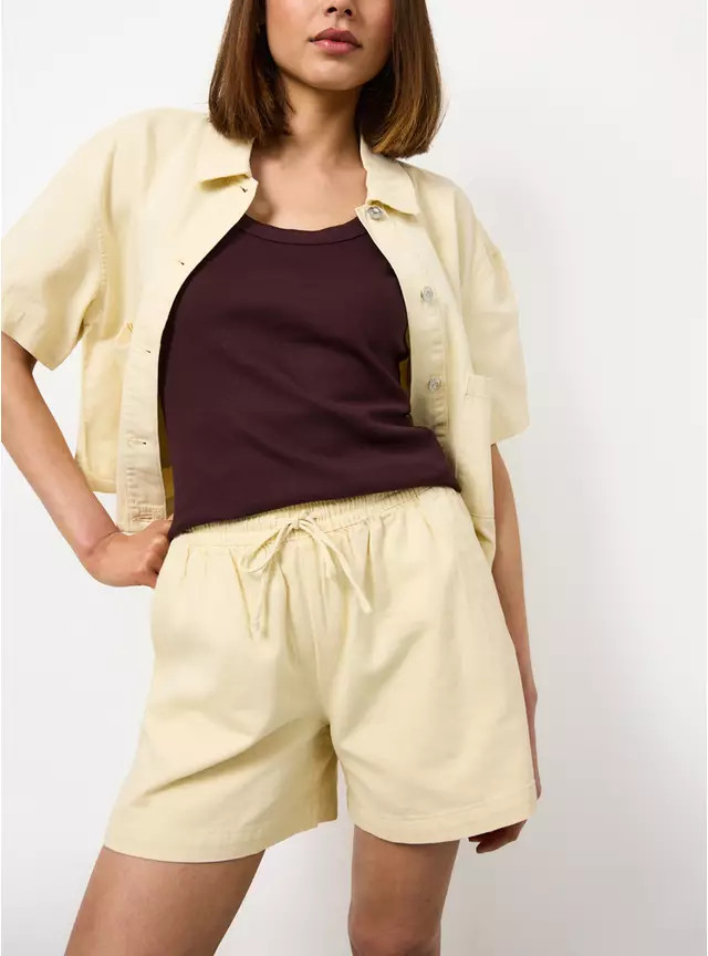 Buy Yellow Denim Pull On Shorts 20 | Co-ords | Tu | Tu Clothing
