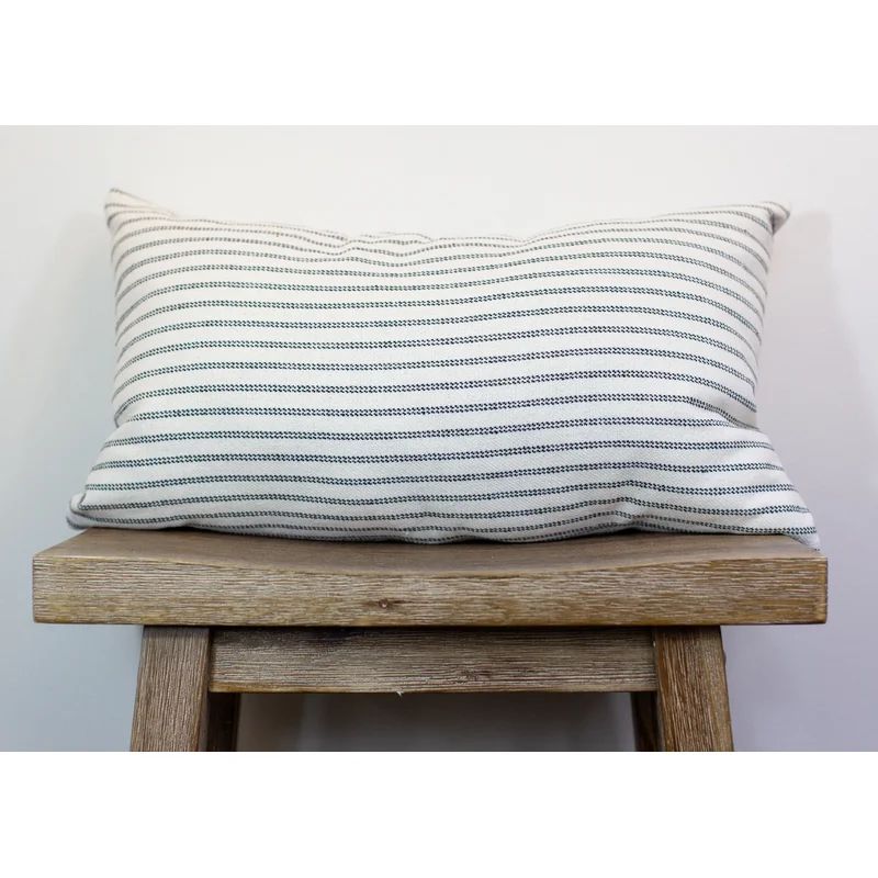 Tannenbaum Striped Cotton Blend Indoor/Outdoor Pillow Cover | Wayfair North America