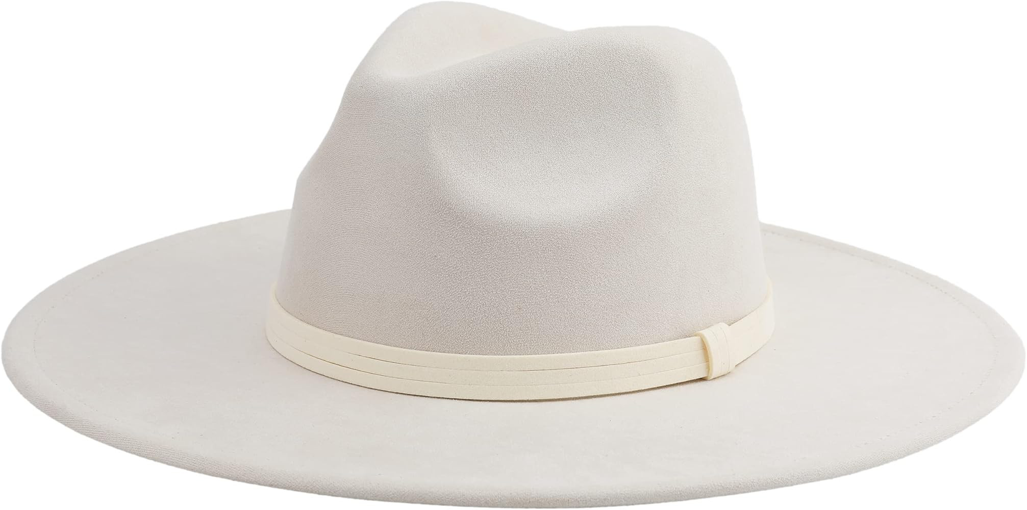 Pro Celia Big Wide Brim Fedora Hat for Women Large Felt Panama Rancher Hat | Amazon (US)