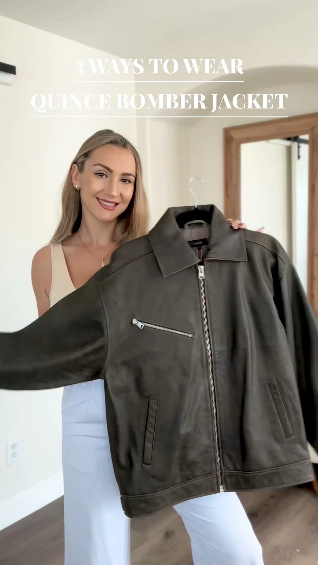 leather bomber jacket. fall outfit ideas. style three ways. quince bomber jacket. fall fashion inspo. versatile fall outfit. capsule wardrobe look. minimalist fall style. fall outfit inspiration. chic fall outfits. neutral fall looks. everyday fall outfit. fall layering ideas. leather jacket outfit. how to style bomber jacket. quince partner. #QuincePartner. timeless fall style. fall fashion video. outfit reel ideas. LTK fall inspo. fall street style. cozy chic outfit. neutral outfit ideas. fall staples. fall fashion must haves. elevated casual style. effortless fall outfit. classic fall look. bomber jacket fall outfit. fall outfit transformation. fall fashion 2025. transitional fall outfit. cozy neutral fall look. wardrobe essentials. fall outfit reel. fall outfit inspiration neutral tones. fall fashion inspiration video. How to style a bomber jacket.

#LTKSeasonal #LTKGiftGuide #LTKStyleTip