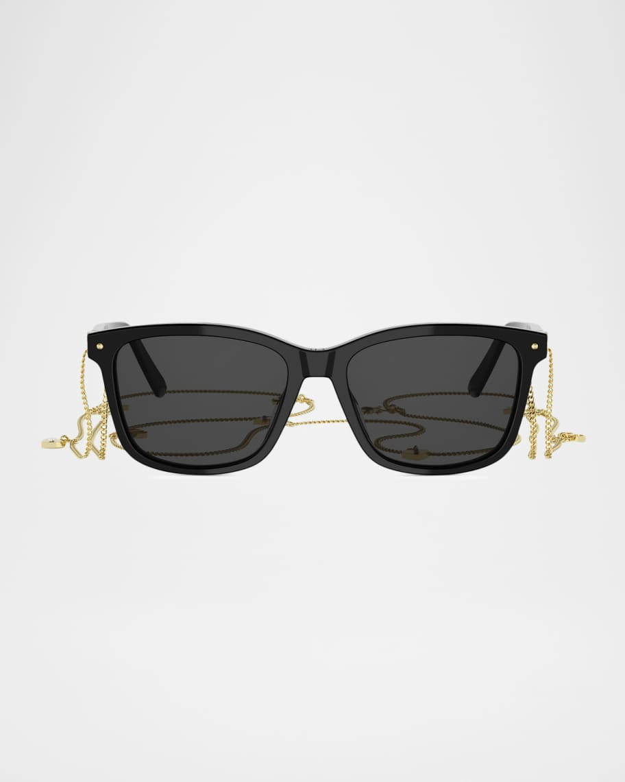 DIOR Petit CD S2I Acetate Square Sunglasses | Neiman Marcus