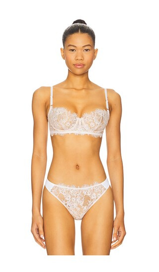 Entice Balconette Bra in White & Nylon | Revolve Clothing (Global)