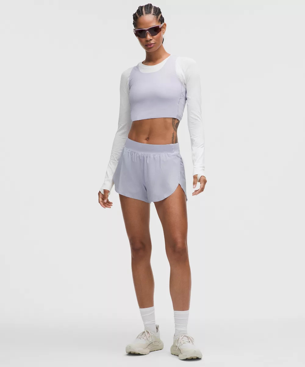 Fast and Free High-Rise Classic-Fit Split Short 3" | lululemon UK