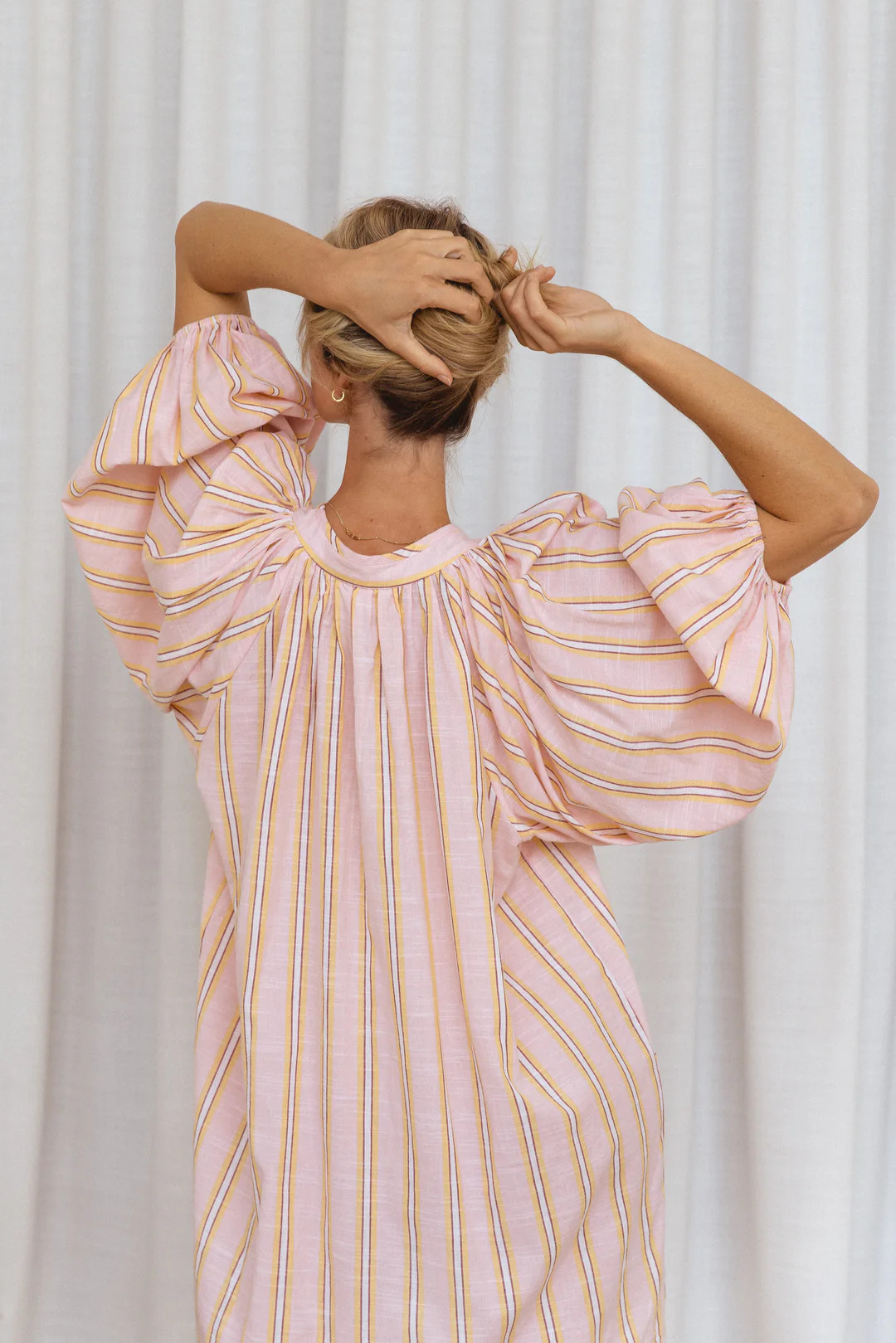 Poet Mini Dress ~ Pink Sorbet | Daughters of India