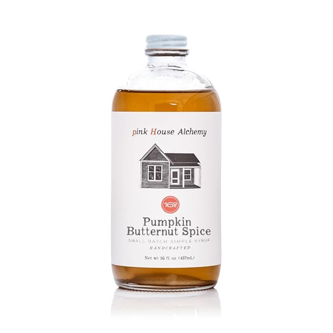 Pink House Alchemy Pumpkin Butternut Spiced Simple Syrup – 16oz Bottle – Handcrafted All-Natu... | Amazon (US)