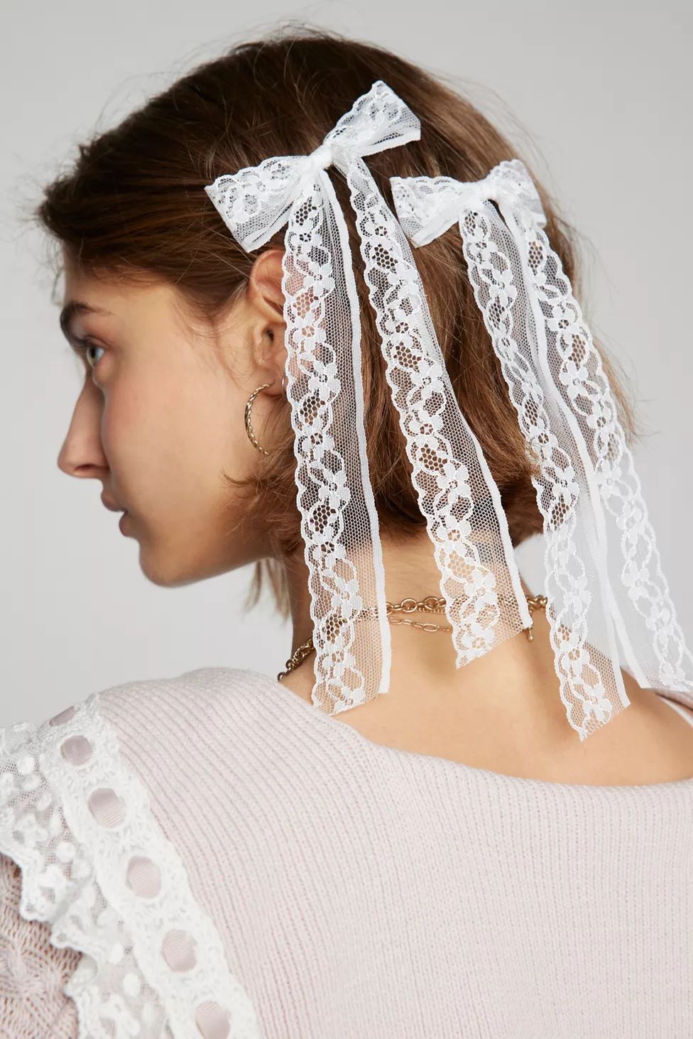 Lace Bow Barrette Set | Urban Outfitters (US and RoW)