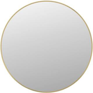 Delta 31 in. W x 31 in. H Framed Round Wall Bathroom Vanity Mirror in Matte Gold-RRCTF31-MGD-R - ... | The Home Depot