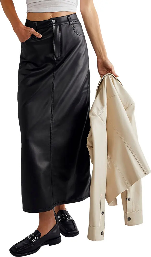 City Slicker Faux Leather Maxi Skirt | Nordstrom Rack
