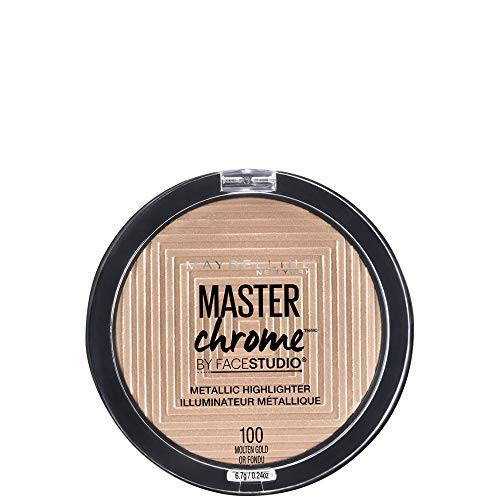 Maybelline Master Chrome Highlighting Powder 100 Molten Gold 8g | Amazon (US)