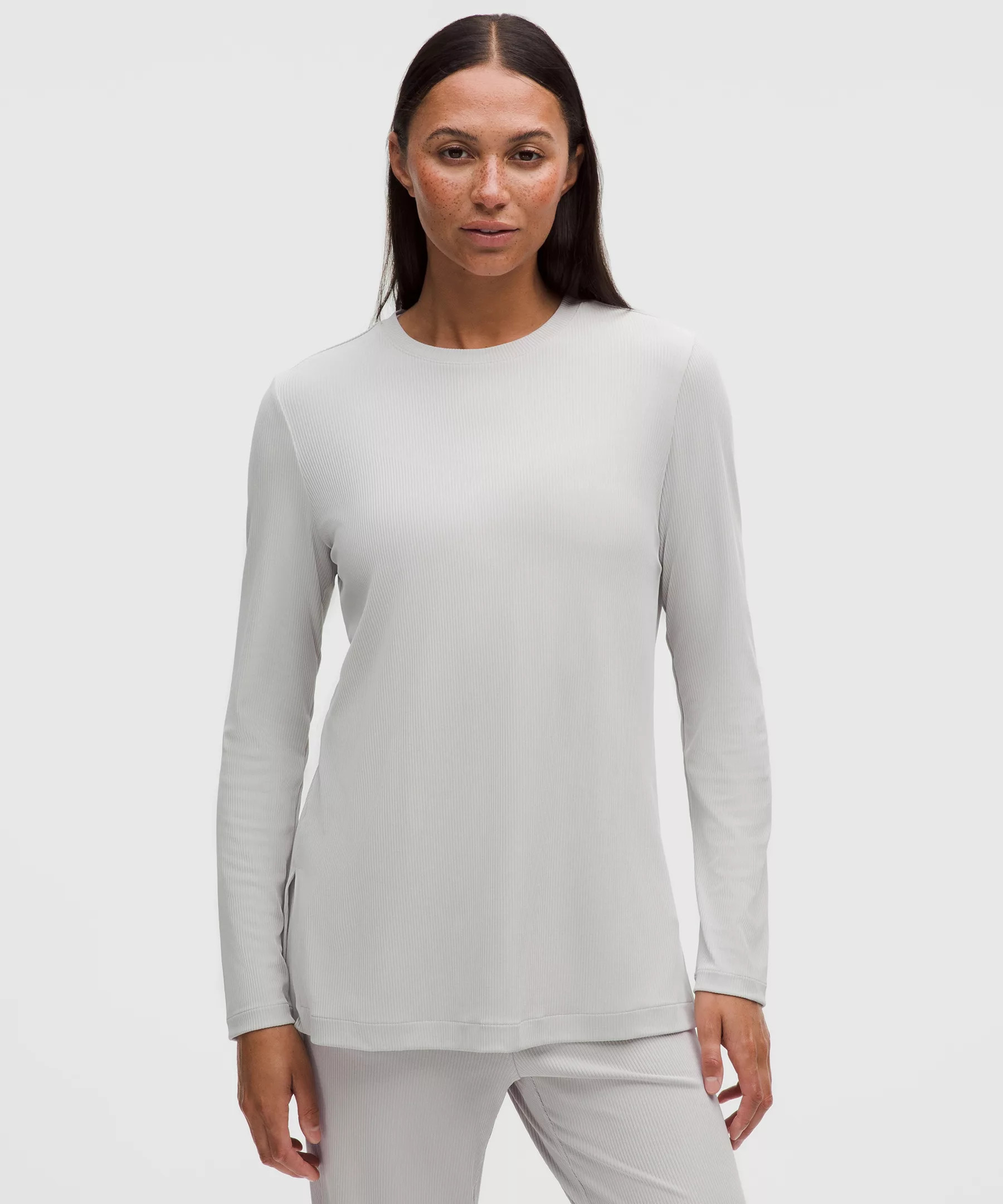 Ribbed Drapey Softstreme Long-Sleeve Tunic | Lululemon (US)