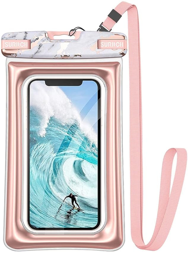 SURITCH New Universal Waterproof Phone Case,Waterproof Phone Bag Floating Phone Pouch Dry Bag for... | Amazon (US)