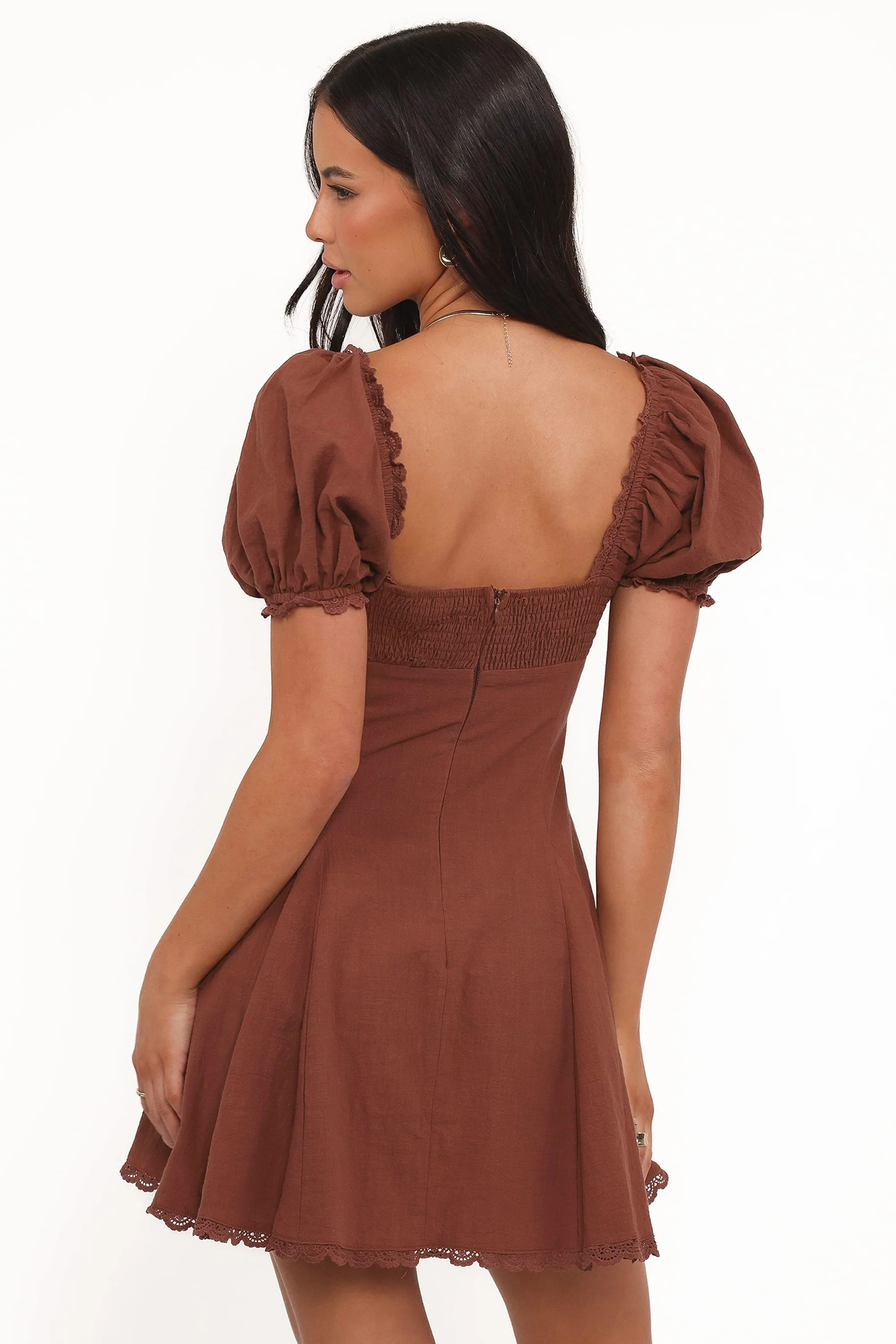 Anora Mini Dress - Cognac | Petal & Pup (US)