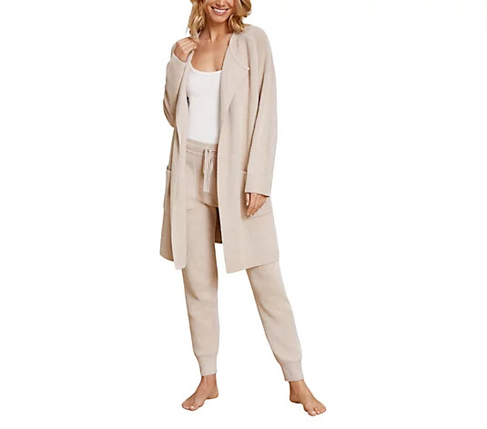 Barefoot Dreams Cozychic Ultra Lite Wide Collar Jacket - QVC.com | QVC