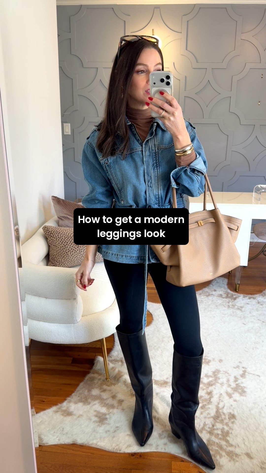 Turtleneck: true to size (so good for layering and under $25!)
Denim Jacket: true to size
Leggings: true to size
Boots: sized up half a size and linked similar options and other options you could style this with!

#LTKOver40 #LTKStyleTip #LTKFindsUnder50